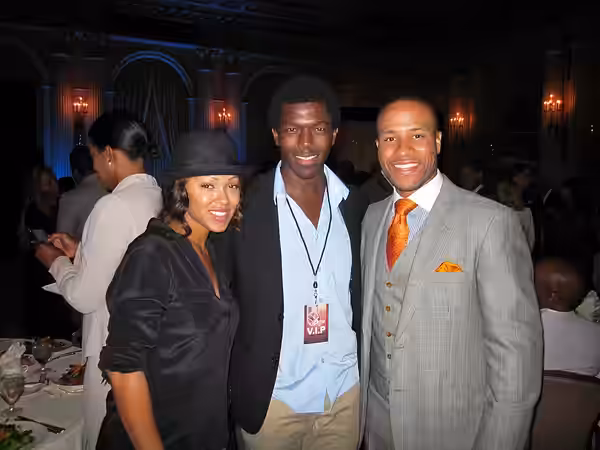 Meagan Good, LeRoy Mobley and DeVon Franklin (2012)