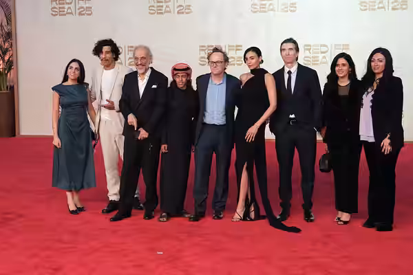Aiysha Hart - Ghassan Massoud - Omar Al Atawi - Rupert Wyatt - Sharlto Copley - Saïd Boumazoughe - Samar Akrouk - Sacha Gemayel at the 2025 Red Sea Film Festiva