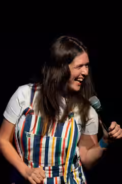 Rosie Jones, comedian, at the 2024 Edinburgh Festival Fringe in Edinburgh, Scotland.