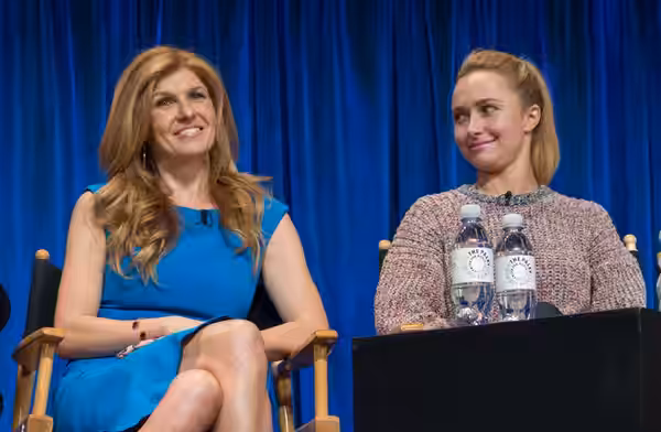 Connie Britton and Hayden Panettiere at the PaleyFest 2013 panel on the TV show "Nashville"