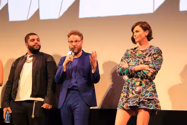Cast of Long Shot - Charlize Theron, Seth Rogen, O'Shea Jackson Jr. at SXSW 2019