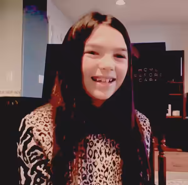 Brooklynn Prince during a video interview in 2020