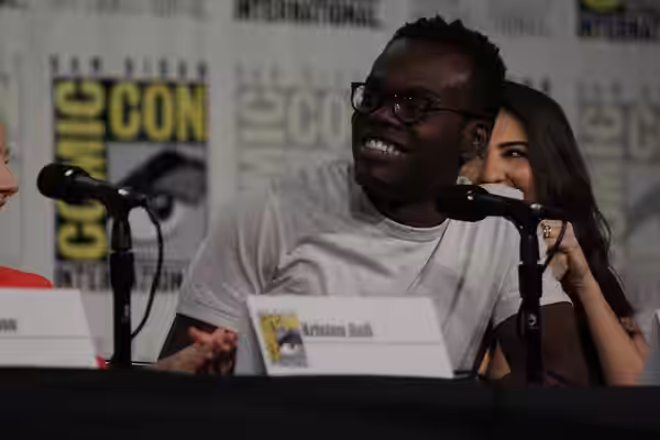 Cast and crew of NBC's 'The Good Place' discuss the show in the Indigo Ballroom at the San Diego Hilton Bayfront Hotel during San Diego Comic Con on July 21, 20 (2018)