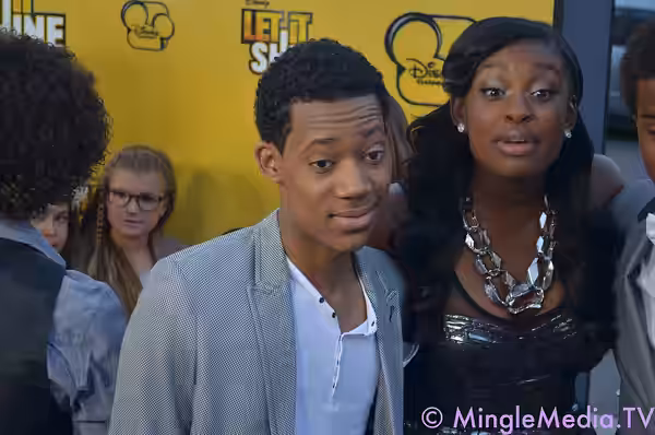 Tyler James Williams & Coco Jones at Let It Shine premiere in Hollywood (2012)
