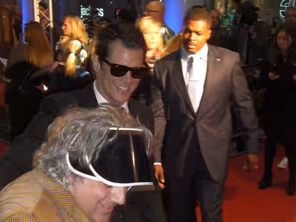 Johnny Knoxville and Lance Bangs at Jackass 3D London Premiere 2nd November 2010.