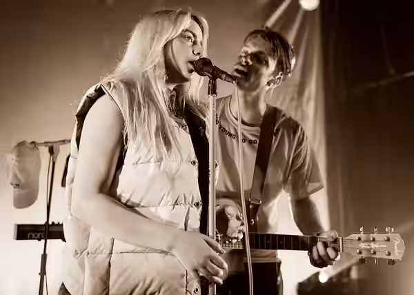 Billie Eilish performing live at The Hi Hat in Highland Park, Los Angeles, California, on Thursday, August 10, 2017.