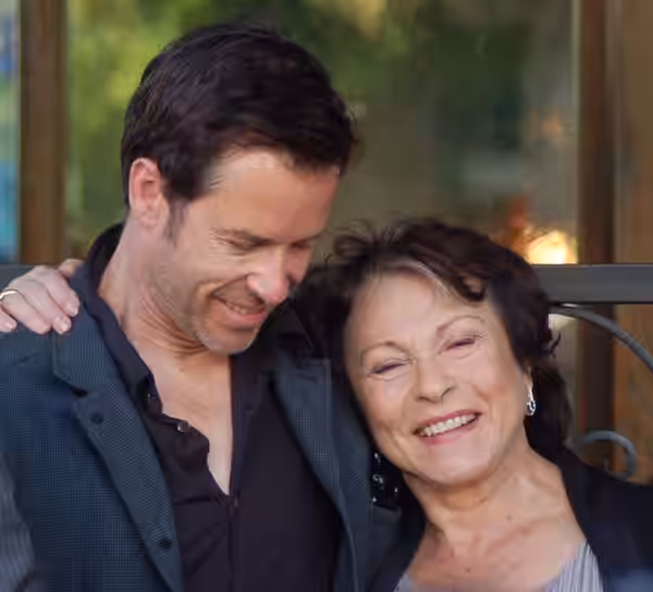 Guy Pearce and Claire Bloom at a ceremony for Colin Firth to receive a star on the Hollywood Walk of Fame. (2011)