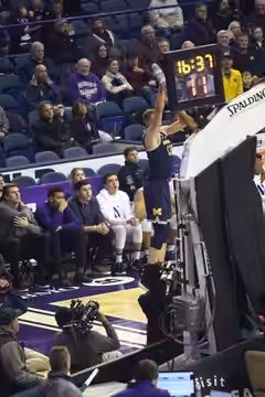 Charlie Hall &amp; Tino Malnati for the 2017–18 Northwestern Wildcats men's basketball team at Allstate Arena (2018)