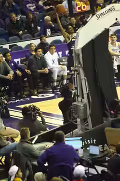 Charlie Hall &amp; Tino Malnati for the 2017–18 Northwestern Wildcats men's basketball team at Allstate Arena (2018)