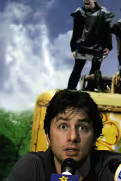 Zach Braff presenting his movie Garden State at the Guadalajara Film Festival (2005)