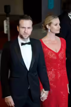 Rafe Spall and wife Elize Du Toit (2013)