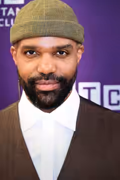 Carl Clemons-Hopkins at a press event for "The Balusters" in Manhattan Theatre Club studios, 2/26/26 (2026)