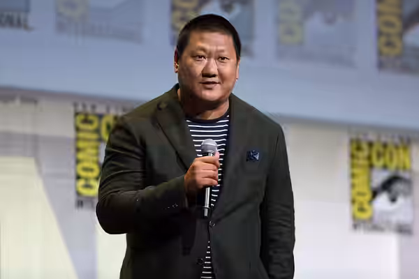 Benedict Wong speaking at the 2016 San Diego Comic Con International, for "Doctor Strange", at the San Diego Convention Center in San Diego, California.