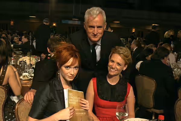 Christina Hendricks, John Slattery and January Jones. 67th Annual Peabody Awards Luncheon. Waldorf-Astoria Hotel. New York, NY USA. June 16, 2008.