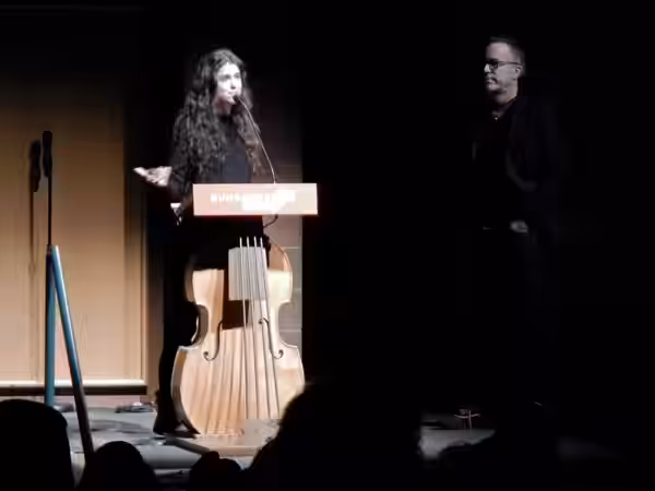Italian-American director and writer Countess Francesca McKnight Donatella Romana Gregorini di Savignano di Romagna speaks about her film "Emanuel and the Truth (2013)