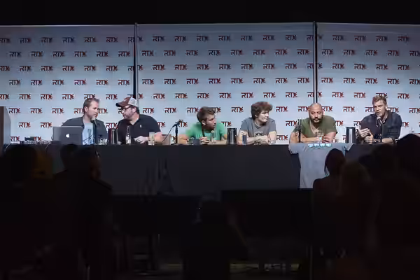 Matt Hullum, Burnie Burns, Gavin Free, Michael Jones, Colton Dunn and Alan Ritchson Please attribute to Dominic "Count3D" Dobrzensky. (2015)