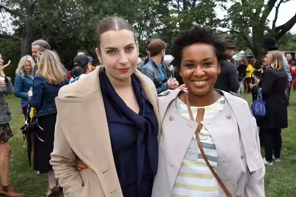 CFC alumna Stella Meghie and guest. Photo: Danilo Ursini (2015)