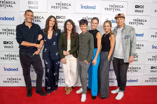 Cast and crew of Come See Me In The Good Light at the 2025 Tribeca Festival