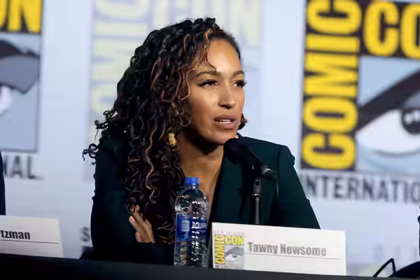 Tawn Newsome speaking at the 2019 San Diego Comic Con International, for "Star Trek: Lower Decks", at the San Diego Convention Center in San Diego, California. 