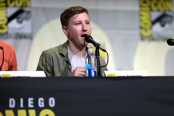 Johnny Pemberton speaking at the 2016 San Diego Comic Con International, for "Feral Audio Live", at the San Diego Convention Center in San Diego, California. Pl