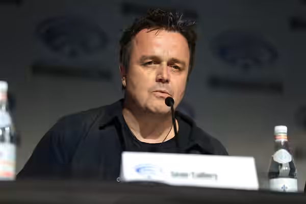 Sean Callery speaking at the 2018 WonderCon at the Anaheim Convention Center in Anaheim, California. Please attribute to Gage Skidmore if used elsewhere.