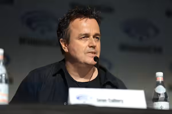 Sean Callery speaking at the 2018 WonderCon at the Anaheim Convention Center in Anaheim, California. Please attribute to Gage Skidmore if used elsewhere.