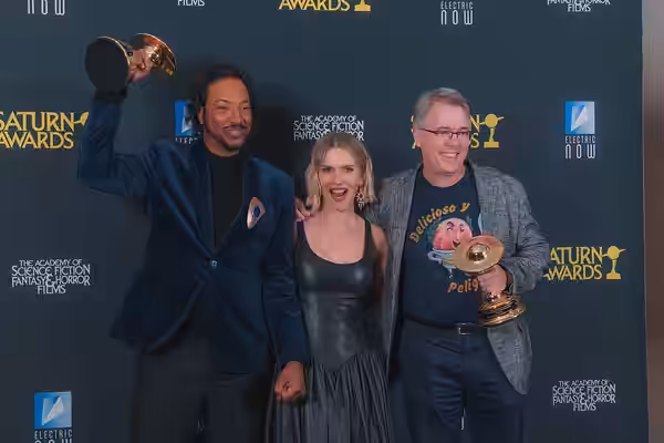 Samba Schutte, Rhea Seehorn, &amp; Vince Gilligan at the 53rd Saturn Awards (2026)
