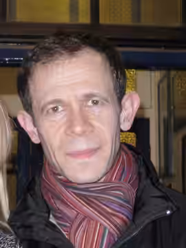 Adam Godley after the Rain Man performance in Apollo Theatre in London's West End. (2008)