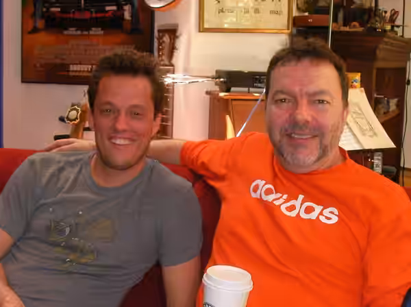 Nathan Barr and Alan Ball working on True Blood season 2 (2009)
