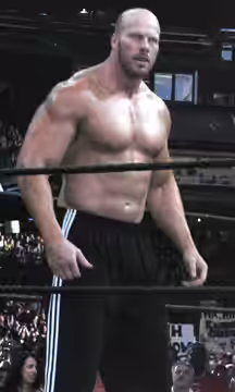 Nathan Jones at WrestleMania XIX. Safeco Field. Seattle. March 302003.