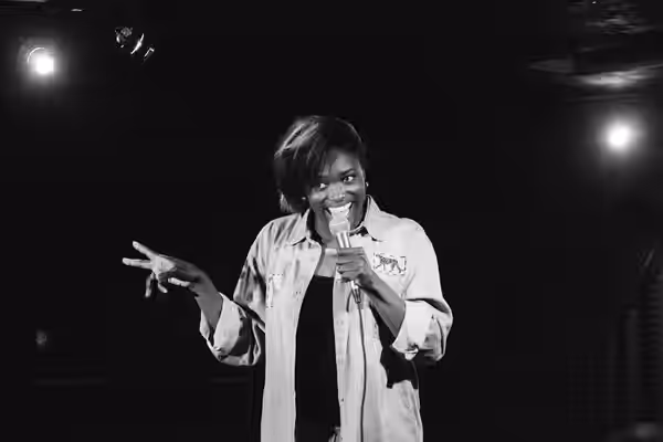 British comedienne Andi Osho at Not Safe For Work www.notsafeforworkcomedy.tumblr.com Presented by Comedy Central Produced by CleftClips Photography by Mandee J (2013)