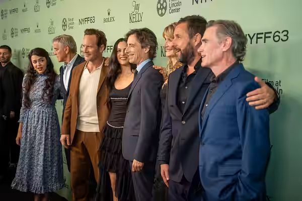 Cast of Jay Kelly at the 63rd annual New York Film Festival at Lincoln Center in 2025