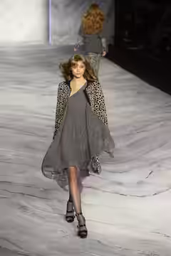 A model walks the runway at the 3.1 Phillip Lim Fall/Winter 2010 show at New York Fashion Week, February 2010.