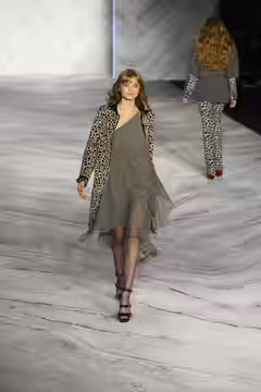 A model walks the runway at the 3.1 Phillip Lim Fall/Winter 2010 show at New York Fashion Week, February 2010.