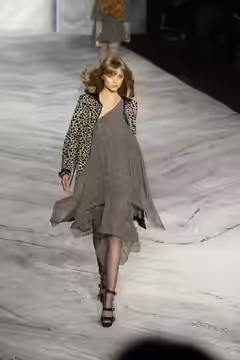 A model walks the runway at the 3.1 Phillip Lim Fall/Winter 2010 show at New York Fashion Week, February 2010.