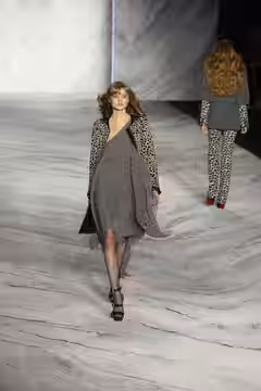 A model walks the runway at the 3.1 Phillip Lim Fall/Winter 2010 show at New York Fashion Week, February 2010.