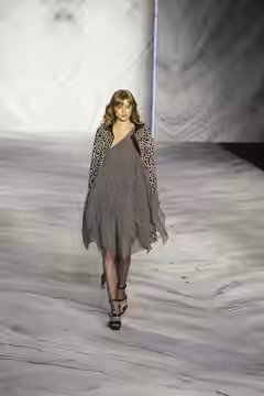 A model walks the runway at the 3.1 Phillip Lim Fall/Winter 2010 show at New York Fashion Week, February 2010.