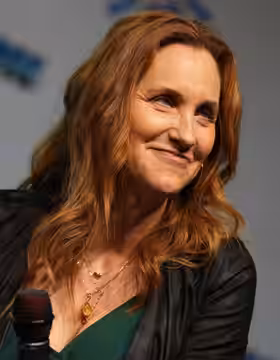 Judith Hoag at GalaxyCon Raleigh in 2024