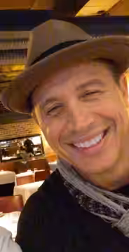 Actor Erik Palladino with fan. (2021)