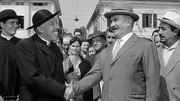 Creato e caricato dall' Utente:Lodewijk_Vadacchino, screenshot del film "Don Camillo monsignore... ma non troppo", anno 1961.