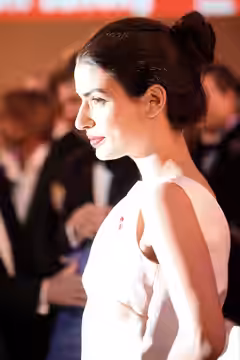 Tonia Sotiropoulou on the 'magenta carpet' at Life Ball 2013 at the square in front of the city hall of Vienna, Vienna, Austria.