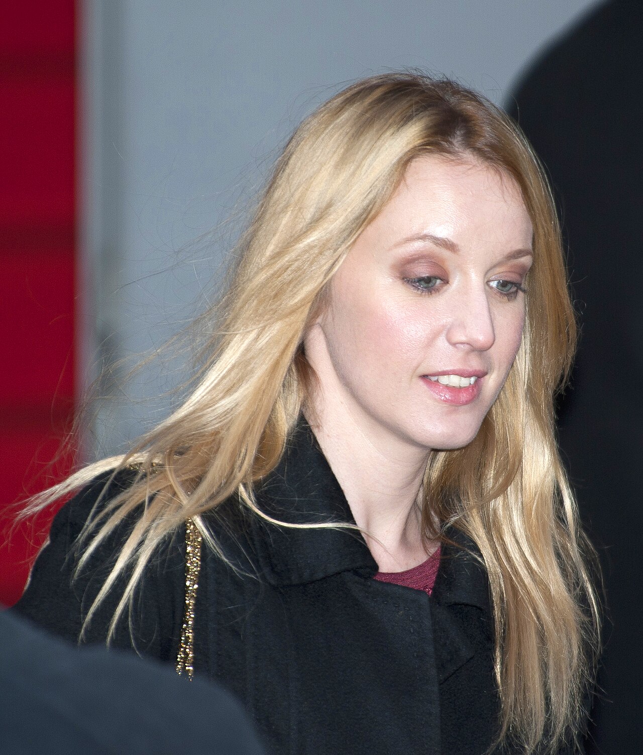 French actress Ludivine Sagnier leaving the press conference of her movie The Devil's Double at the Berlin Film Festival 2011