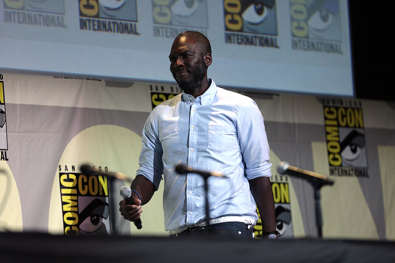 Rick Famuyiwa speaking at the 2016 San Diego Comic Con International, for "Warner Bros. Pictures", at the San Diego Convention Center in San Diego, California. 
