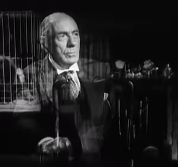 Reginald Barlow in The Mad Monster (1942) (cropped screenshot)