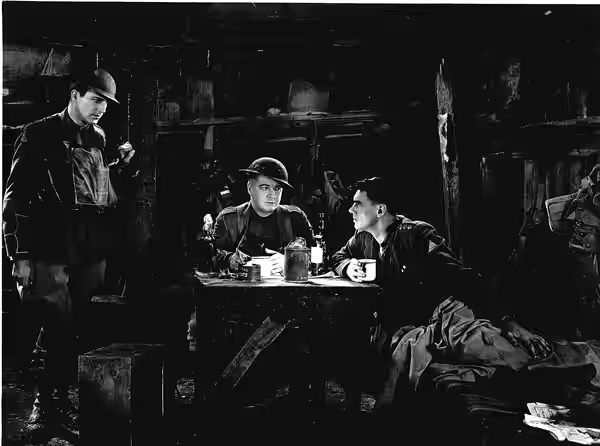 Publicity Photo for Journey's End (1930). David Manners, Billy Bevan, Colin Clive
