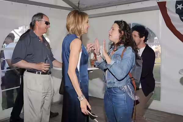 L to R: John B. Emerson, Kimberly Emerson, Katie Lowes, and Adam Shapiro (actor), Independence Day in Berlin, July 1, 2016