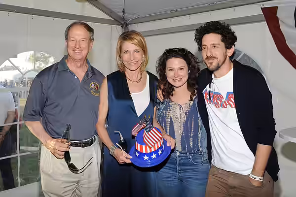 L to R: John B. Emerson, Kimberly Emerson, Katie Lowes, and Adam Shapiro, Independence Day in Berlin, July 1, 2016