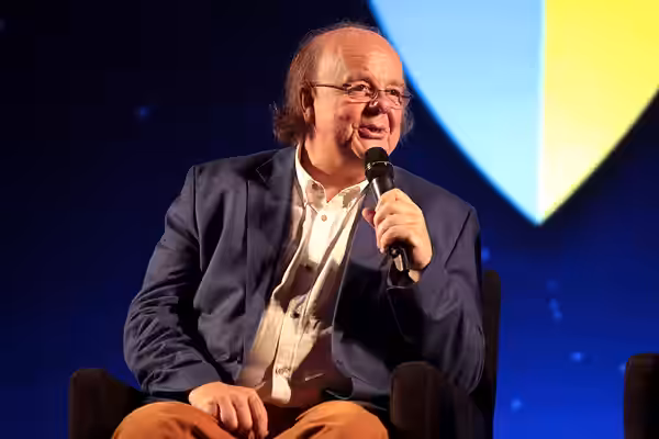 Roger Ashton-Griffiths speaking at the 2017 Con of Thrones at the Gaylord Opryland Resort &amp; Convention Center in Nashville, Tennessee. Please attribute to G