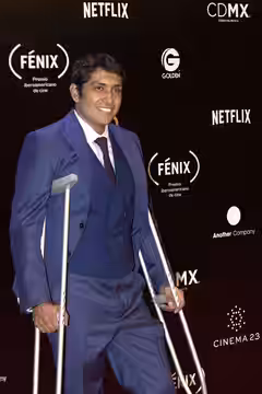 Tenoch Huerta on the red carpet of Fenix Awards 2018. 7, November, 2018. Mexico City. Picture by Milton Martinez / Secretaria de Cultura CDMX.