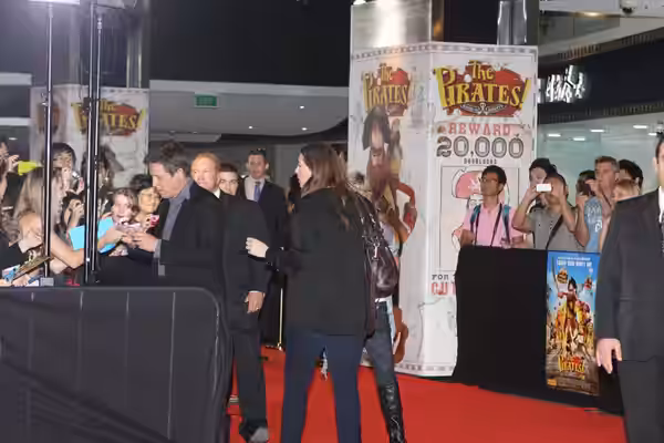 The Pirates! Band of Misfits Premieres In Sydney Australia; Hugh Grant Walks Red Carpet British movie star Hugh Grant arrived in Sydney yesterday, without too m (2012)